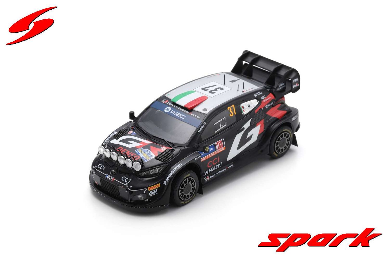 1:43 Spark - TOYOTA GR Yaris Rally1 HYBRID No.37 TOYOTA GAZOO Racing WRT Rally Sweden 2024 L. Bertelli - S. Scattolin
