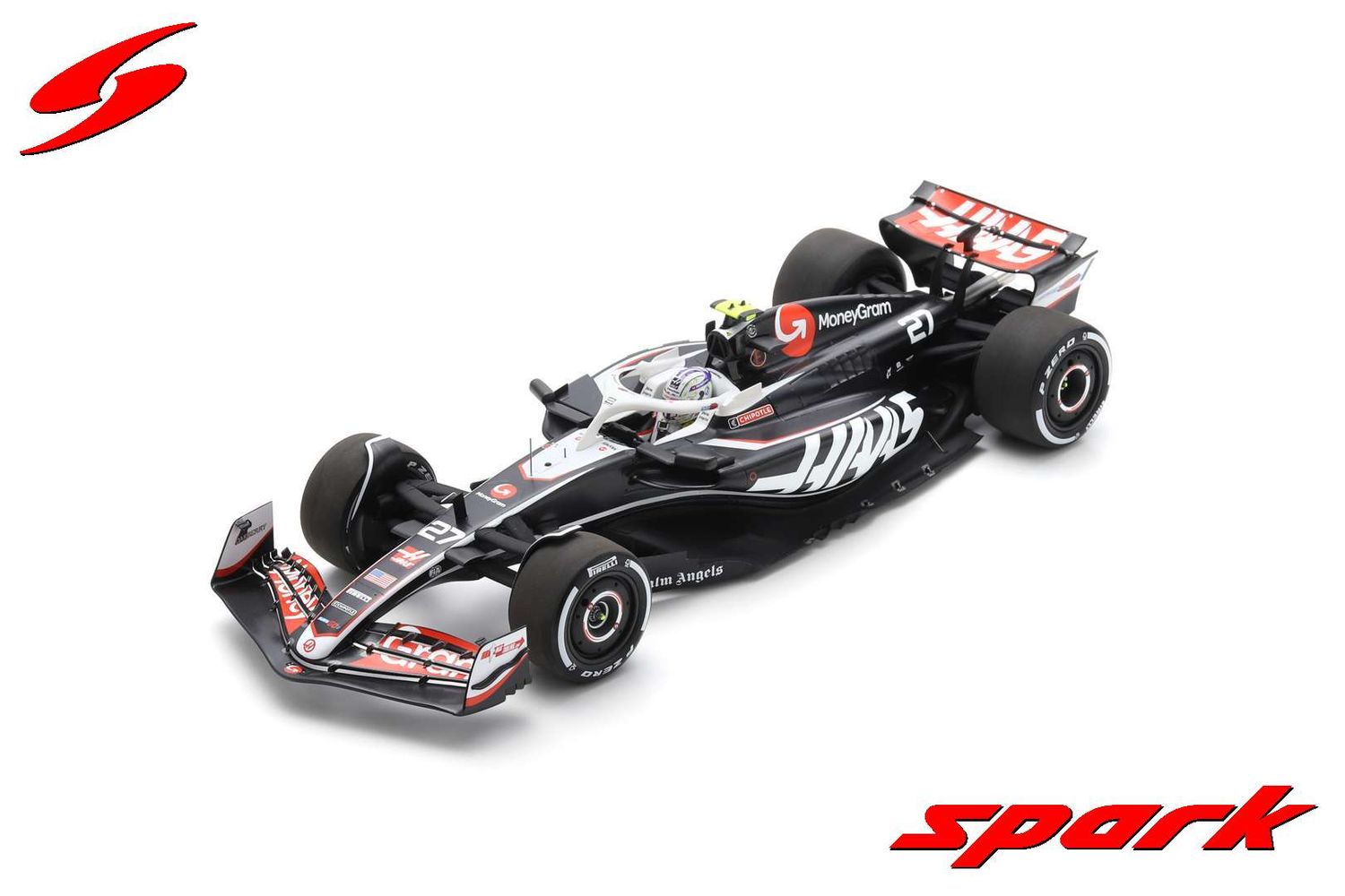 1:18 Spark - MoneyGram Haas F1 Team VF24 No.27 9th Australian GP 2024 Nico Hulkenberg