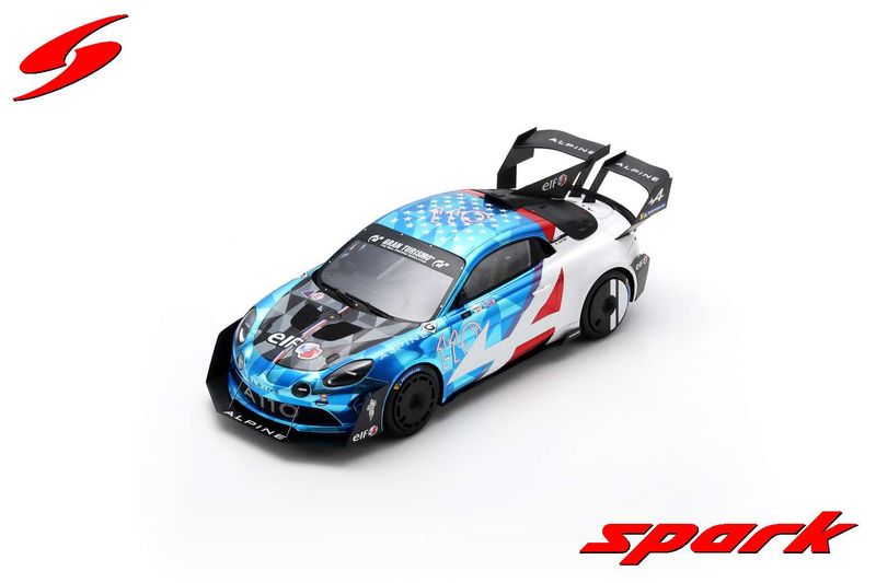 1:18 Spark - Alpine A110 GT4 Evo No. 110 3rd Pikes Peak 2023 Raphaël Astier