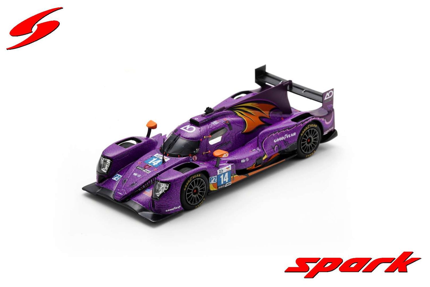 1:43 Spark - Oreca 07 - Gibson No.14 AO by TF Le Mans 24H 2024 PJ Hyett - L. Delétraz - A. Quinn