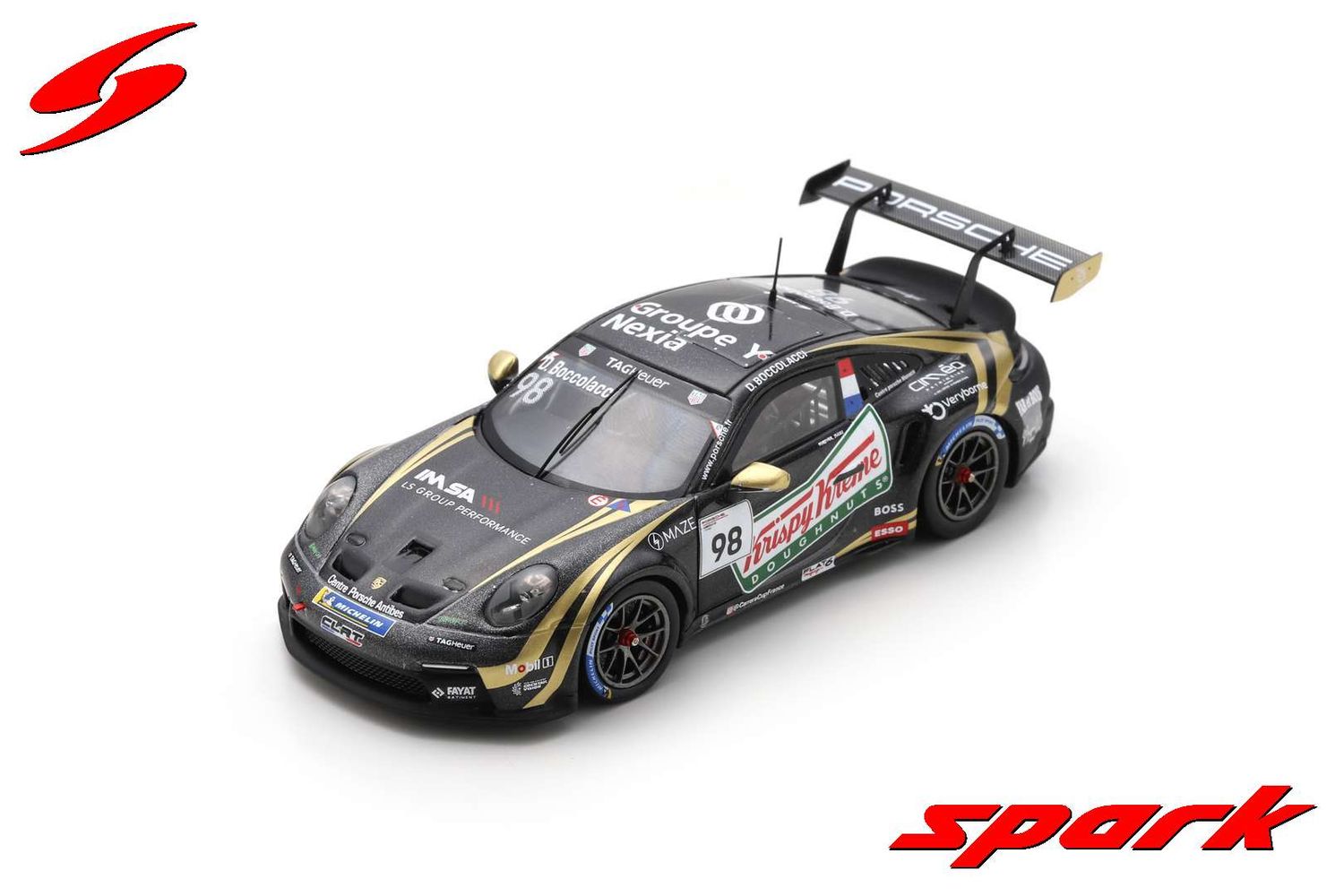 1:43 Spark - Porsche 911 GT3 Cup No.98 Porsche Carrera Cup France Champion 2023 Dorian Boccolacci