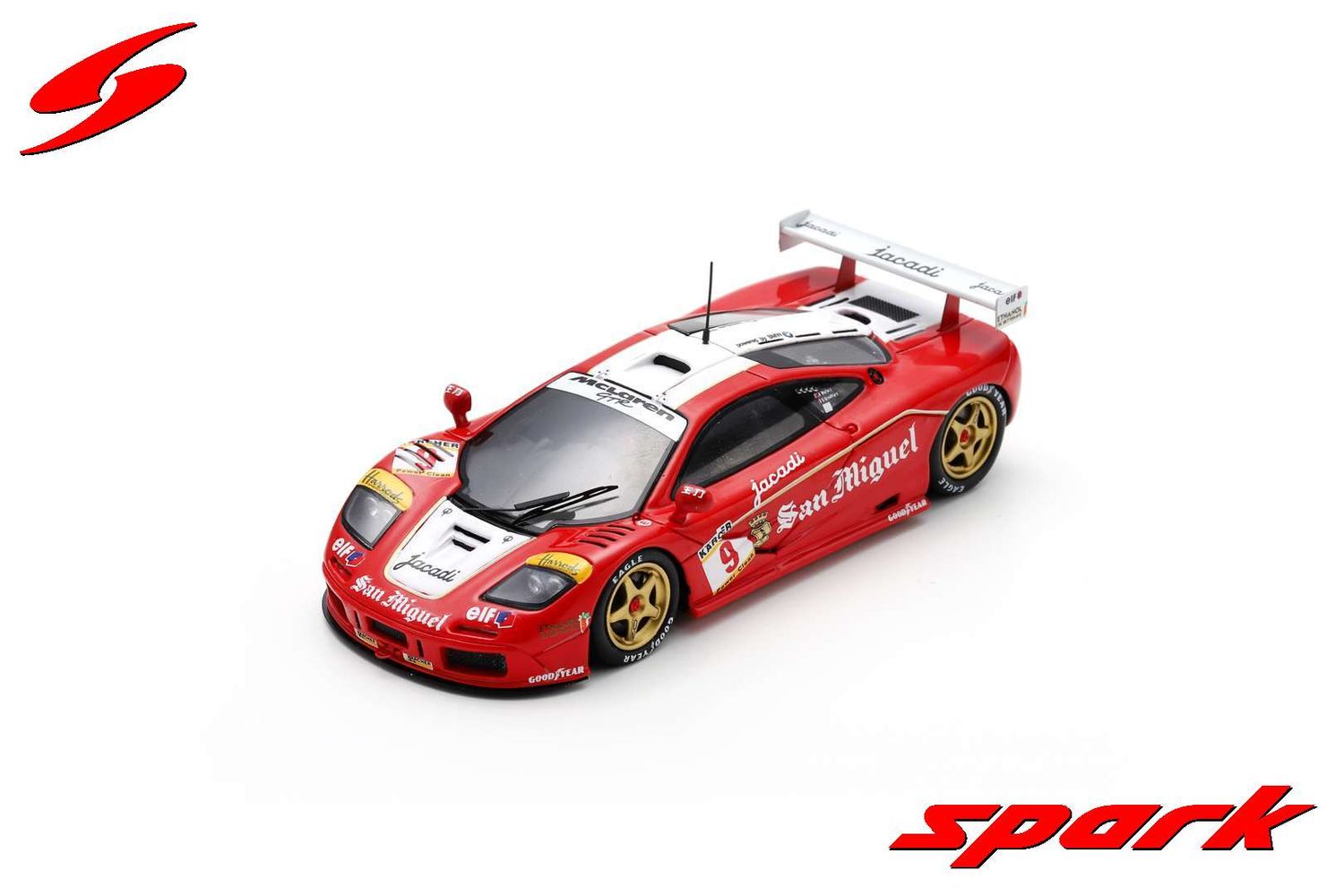 1:43 Spark - McLaren F1 GTR No.9 Zhuhai BPR 1995 A. Wallace - O. Grouillard