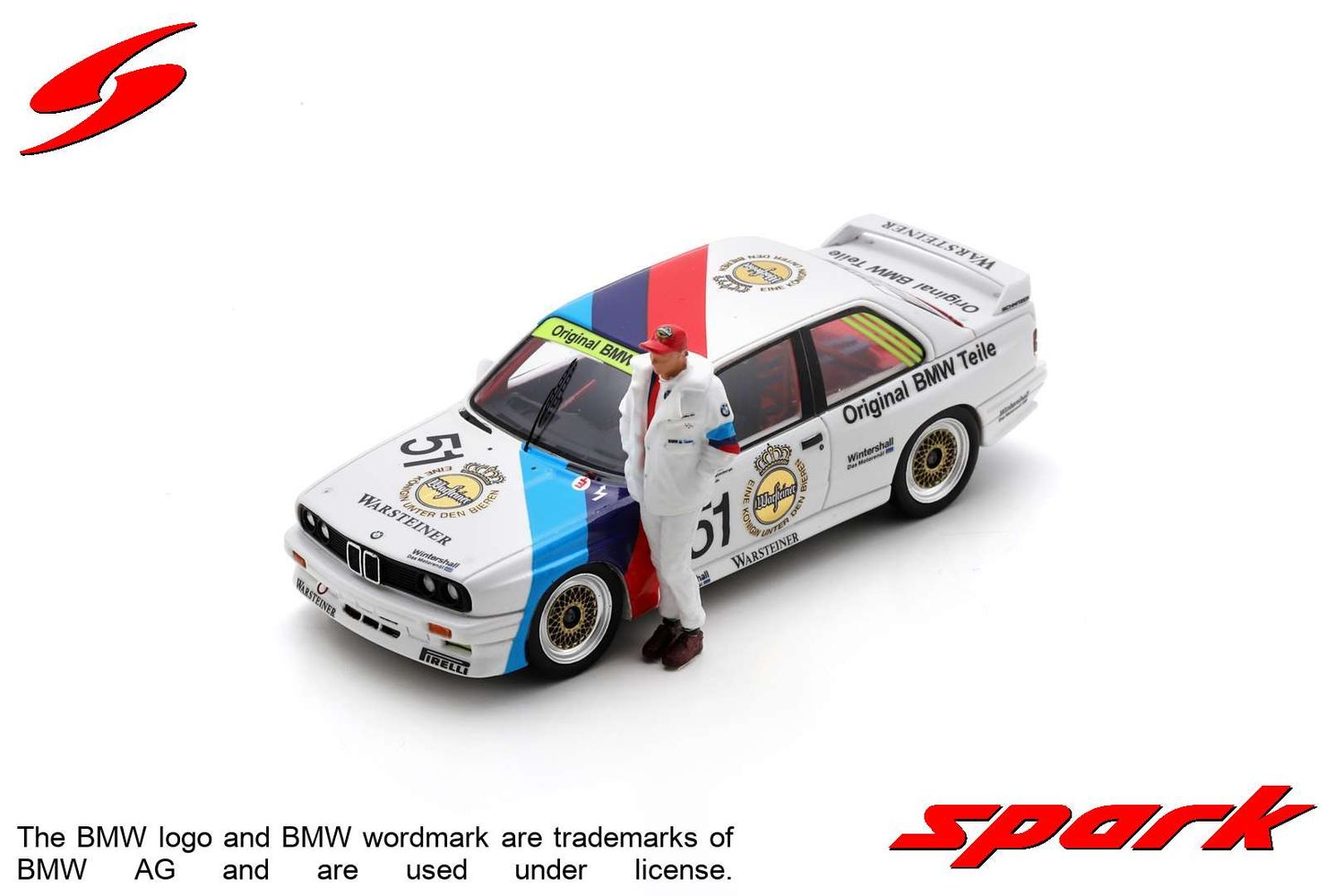 1:43 Spark - BMW E30 M3 No.51 Monza “Test Session” WTCC 1987 E. Pirro - R. Ratzenberger - N. Lauda