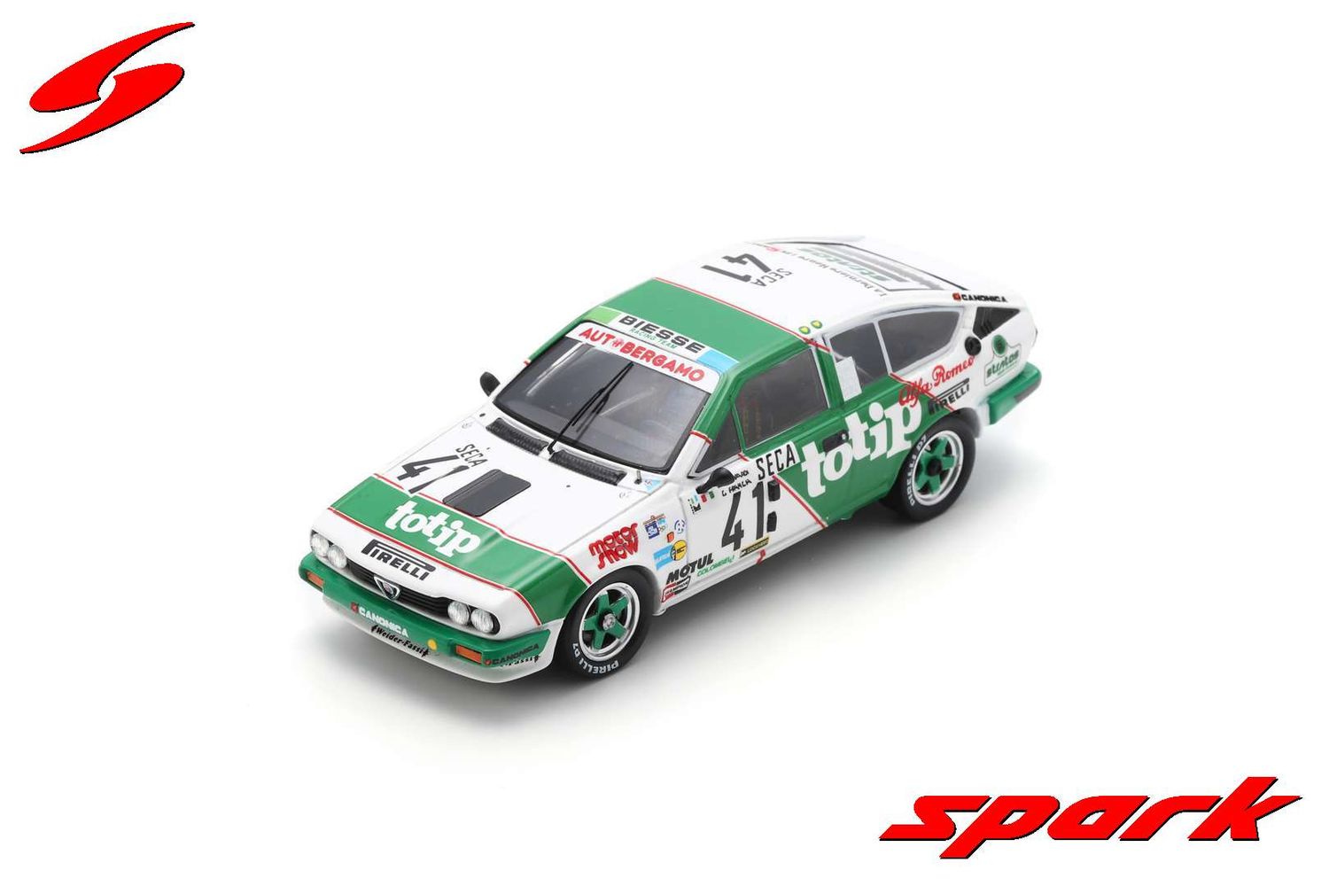 1:43 Spark - Alfa Romeo GTV 6 No.41 24H Spa 1984 L. Lombardi - G. Francia - "Tango"