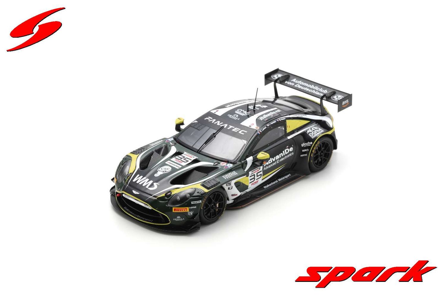 1:43 Spark - Aston Martin Vantage AMR GT3 EVO No.35 Walkenhorst Motorsport 24H Spa 2024 R. Leroux – L. Hanafin – M. Robin