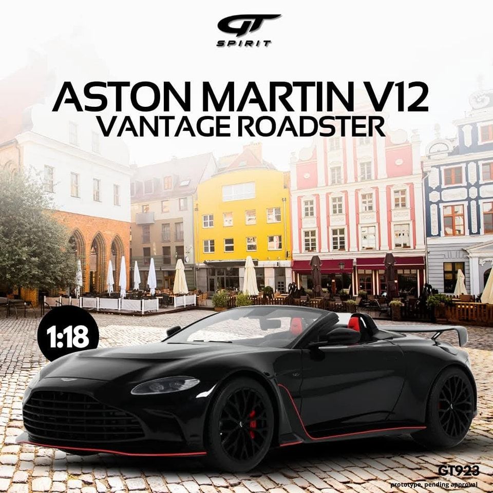 1:18 GT Spirit - 2023 Aston Martin V12 Vantage Roadster Black