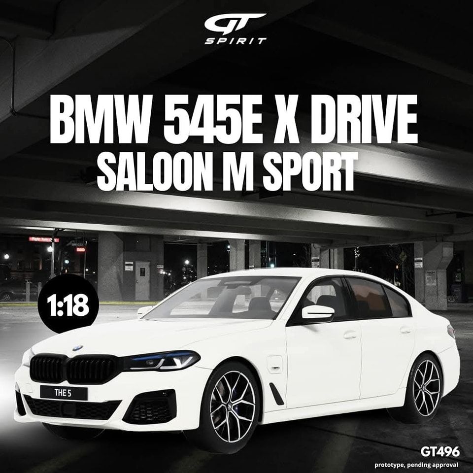 1:18 GT Spirit - BMW 545E xDrive Saloon M Sport  2023 White