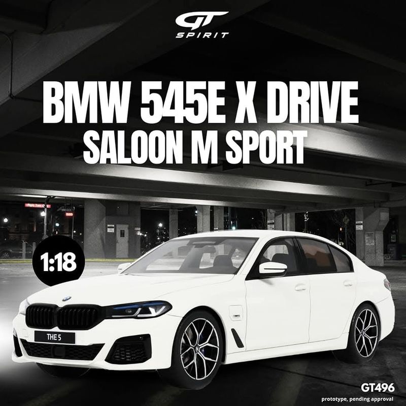 1:18 GT Spirit - BMW 545E xDrive Saloon M Sport 2023 White 1:18 GT Spirit - BMW 545E xDrive Saloon M Sport 2023 White