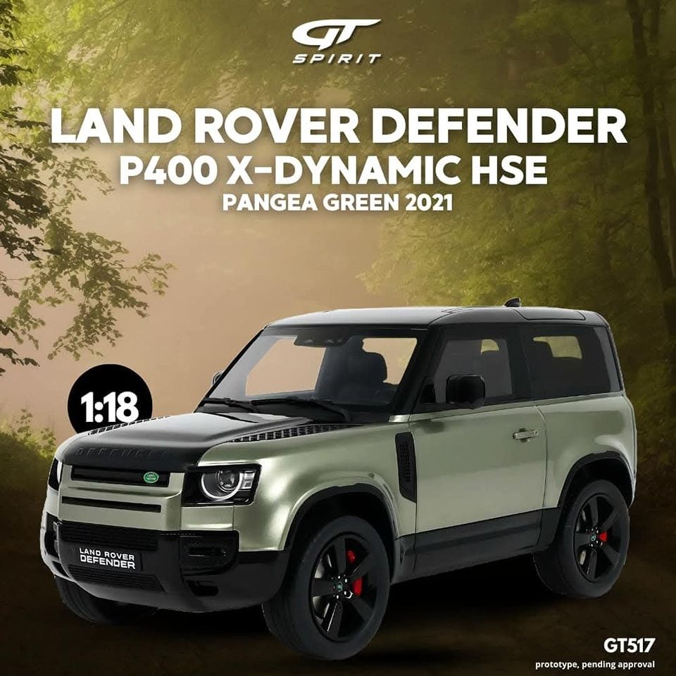 1:18 GT Spirit - 2021 Land Rover Defender P400 X-Dynamic HSE Green