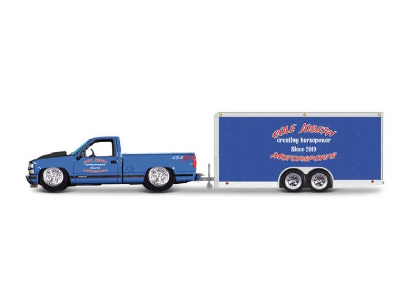 1:64 Maisto - Chevrolet 454 SS PICK UP 1993 + CAR TRAILER
