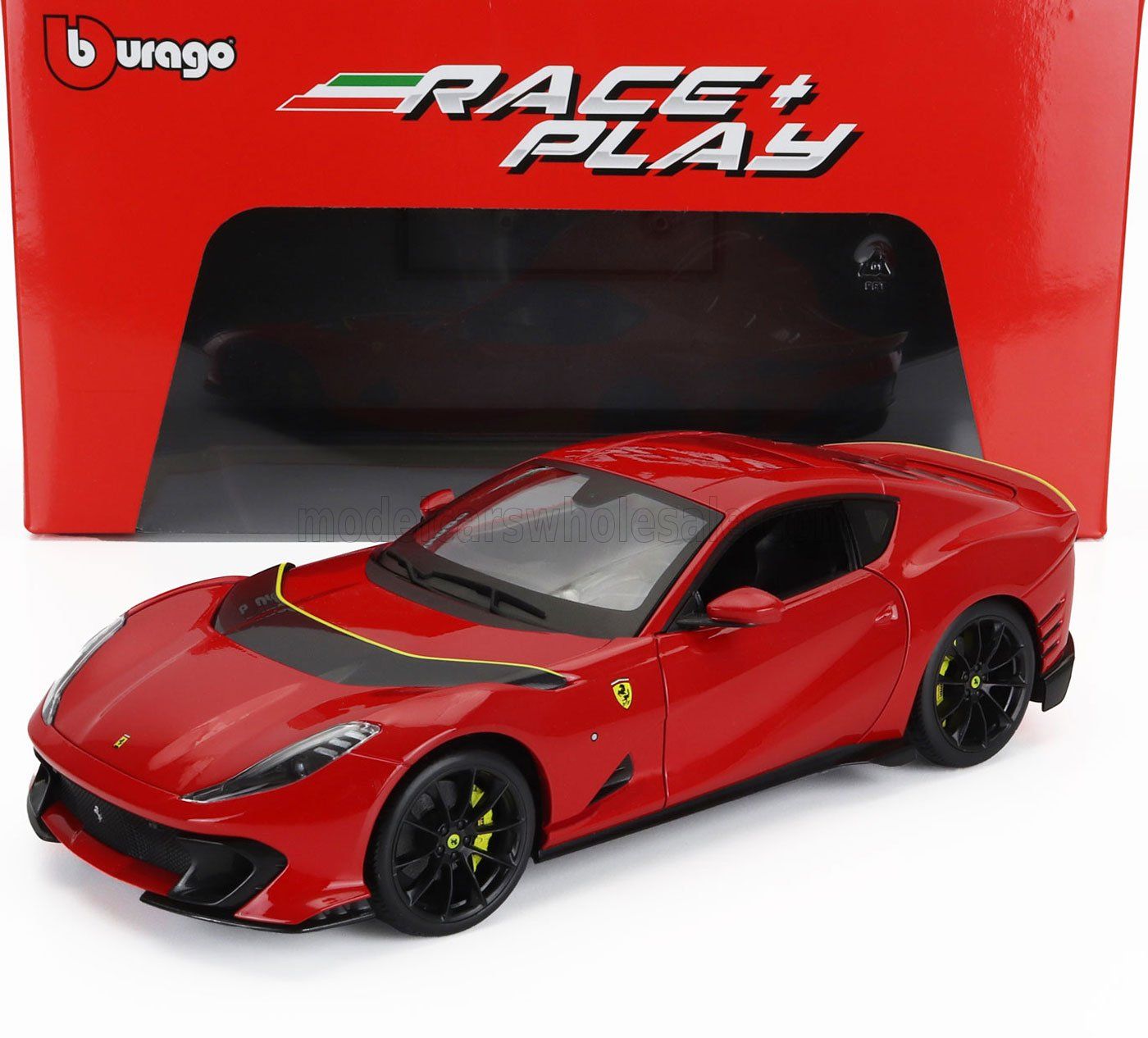 1:18 Bburago - Ferrari 812 Competizione 2021 Rosso Corsa Red