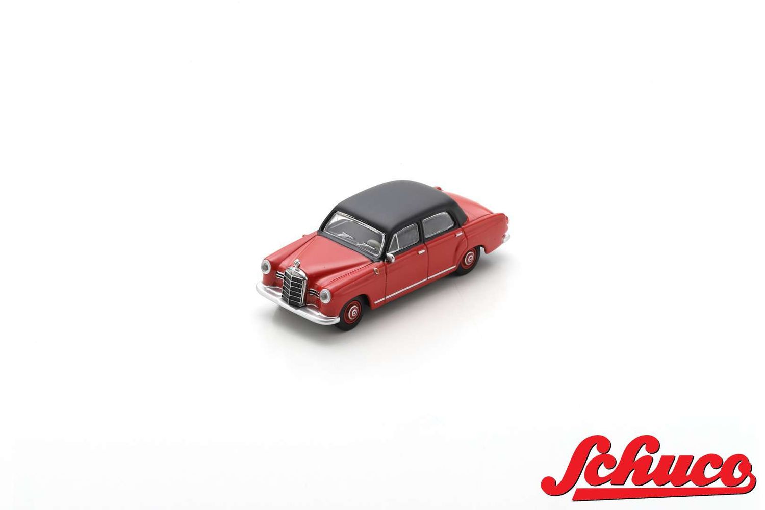 1:64 Schuco - Mercedes-Benz 180 Ponton Rot Schwarz