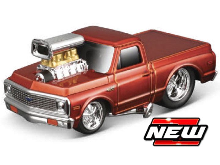 1:64 Maisto Muscle Machines - Chevrolet C10 PICKUP 1972 Copper