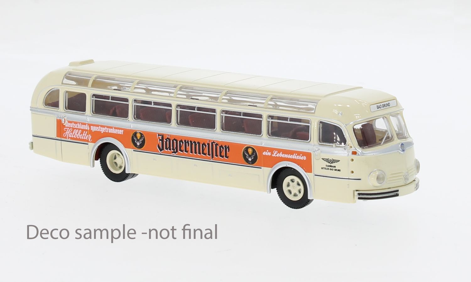 1:87 Brekina - 1951 Mercedes O 6600 H Reisebus Gittelde - Jägermeister