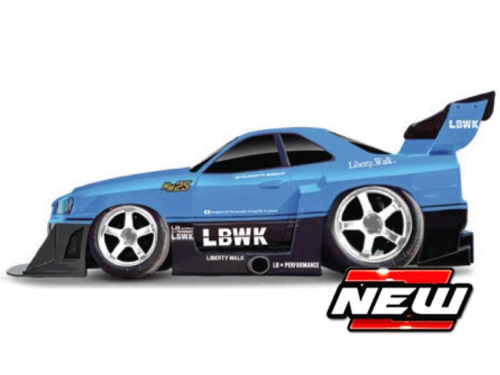 1:64 Maisto Muscle Machines - Nissan SKYLINE GT-R (34) LIBERTY WALK 1999 Blue