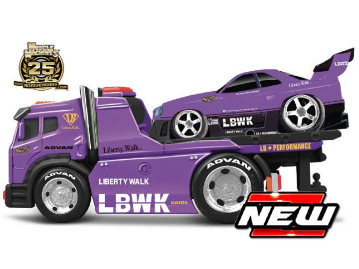 1:64 Maisto Muscle Machines - JDM FLATBED + NISSAN SKYLINE GT-R (R34) LIBERTY WALK 1999 1:64 Maisto Muscle Machines - JDM FLATBED + NISSAN SKYLINE GT-R (R34) LIBERTY WALK 1999