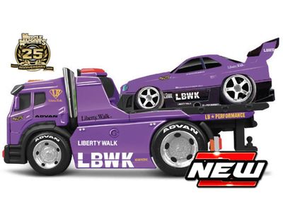 1:64 Maisto Muscle Machines - JDM FLATBED + NISSAN SKYLINE GT-R (R34) LIBERTY WALK 1999 1:64 Maisto Muscle Machines - JDM FLATBED + NISSAN SKYLINE GT-R (R34) LIBERTY WALK 1999