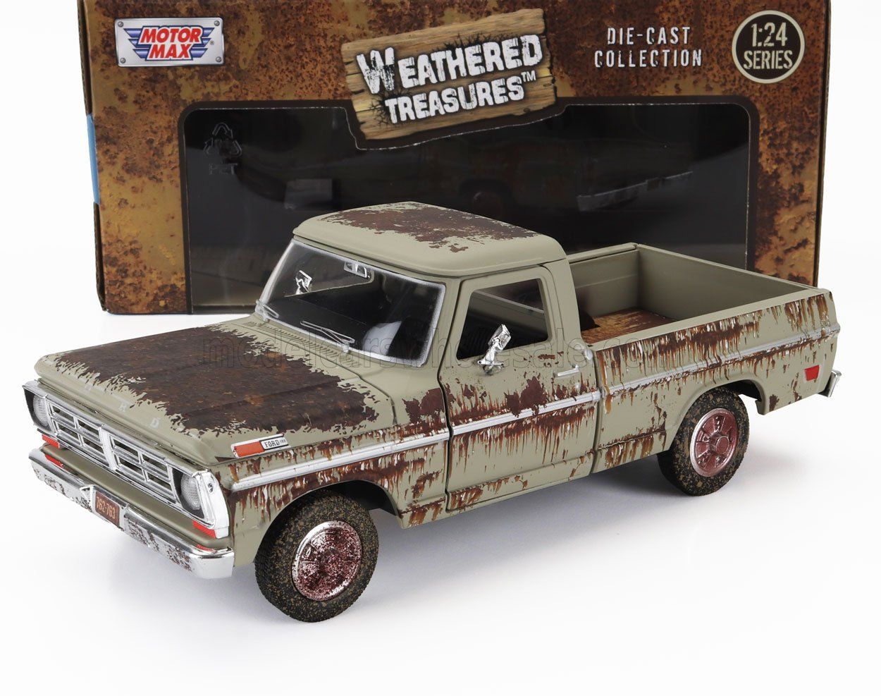 1:24 Motormax - Ford F-100 Pickup 1972 Waethered Treasures