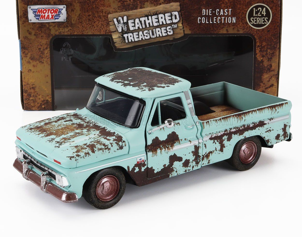1:24 Motormax - Chevrolet C10 Fleetside Pickup 1966 Waethered Treasures