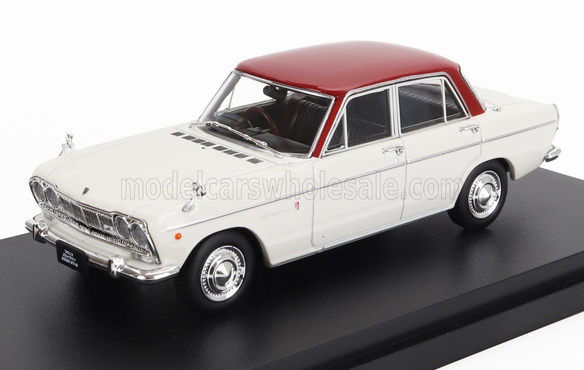 1:43 Hechette - 1965 Nissan Prince Skyline 2000 GT-B (S54B-2) White Red
