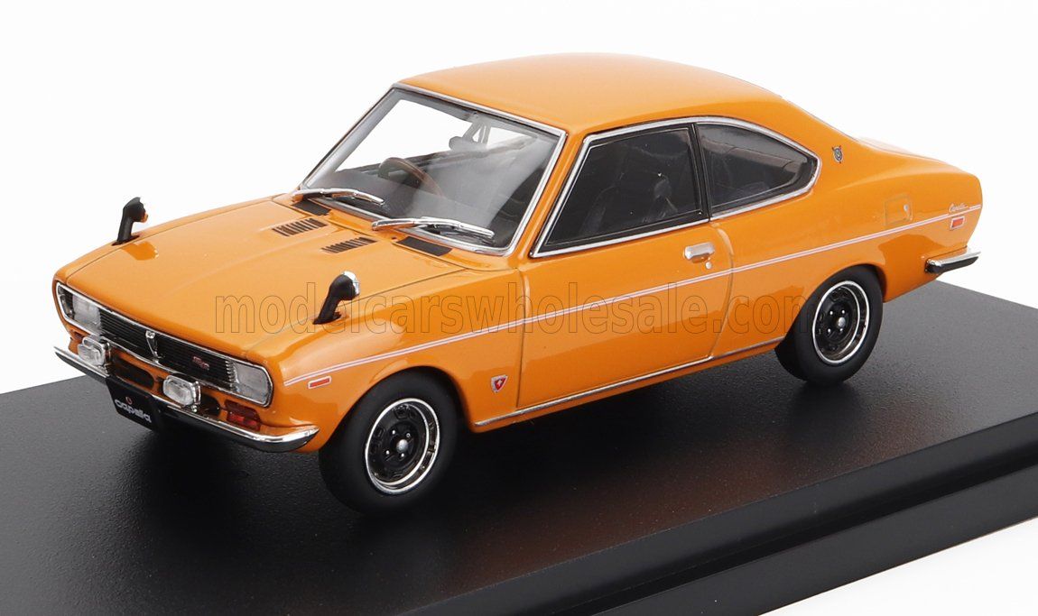 1:43 Hechette - 1970 Mazda Capella Rotary Coupe (S122A) Orange
