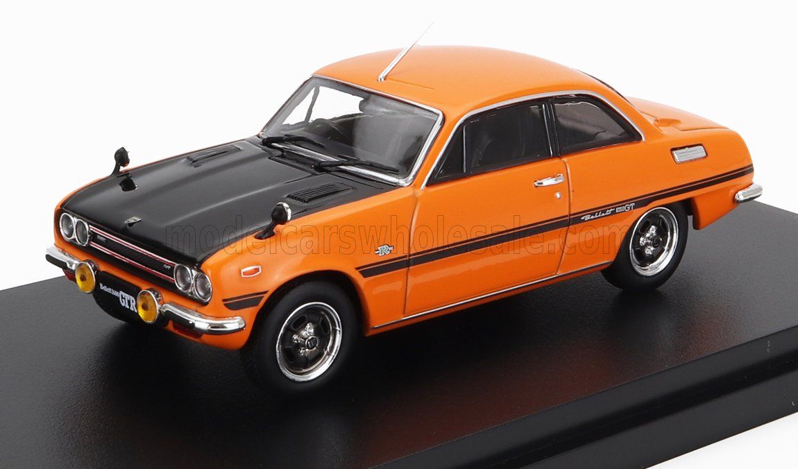 1:43 Hechette - 1969 Isuzu Bellet 1600GT Type-R (PR91W) Orange Black