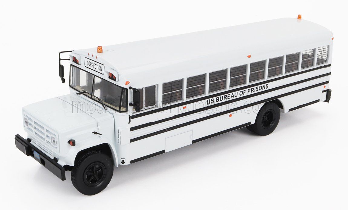 1:43 Hechette - 1990 GMC 6000 US Autobus Bureau of Prison USA White