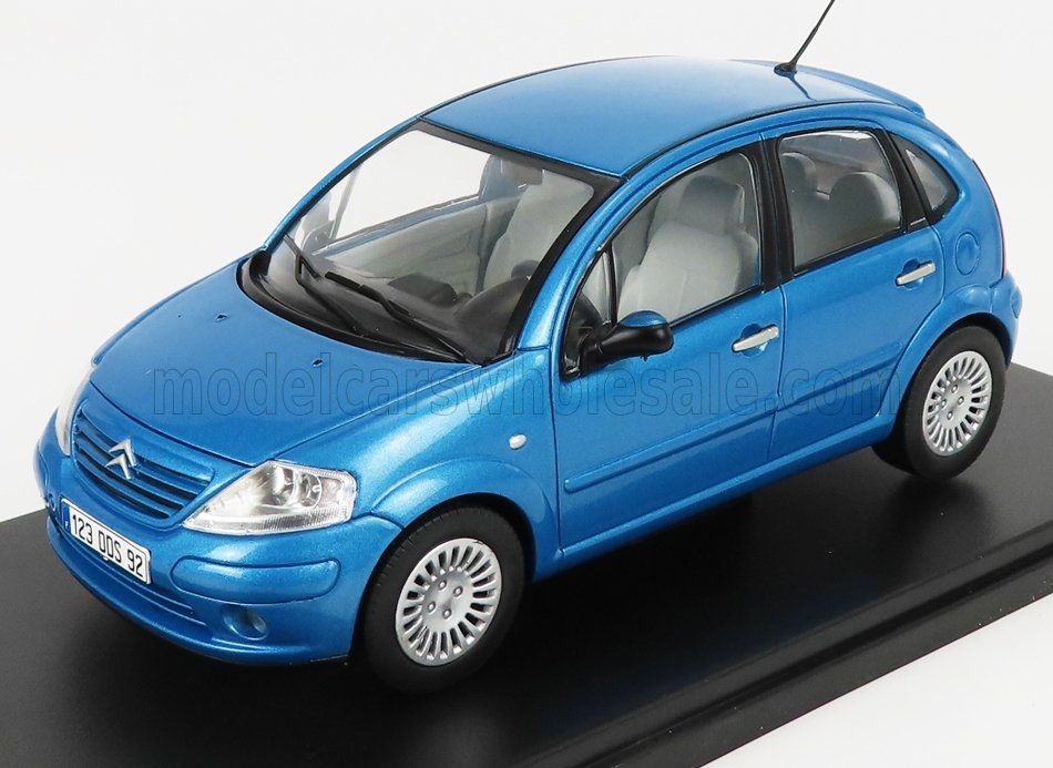 1:24 Hechette - 2002 Citroen C3 Exclusive Light Blue