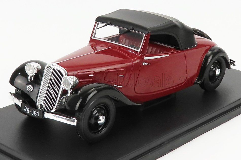 1:24 Hechette - 1934 Citroen Traction 7C Avant Cabriolet Soft-Top Closed Cooper Black