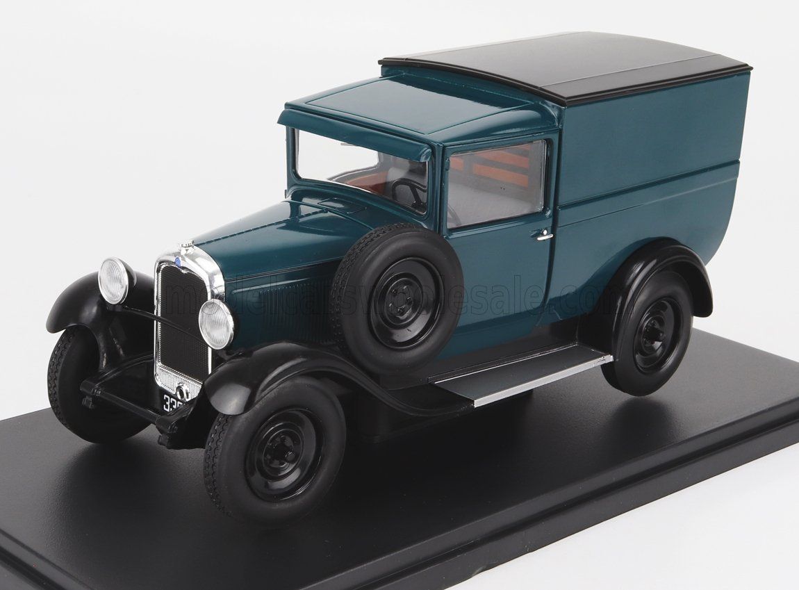 1:24 Hechette - 1930 Citroen C4 Furgon Truck Van Green Black