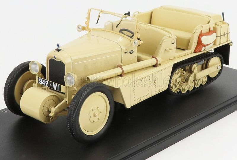 1:24 Hechette - 1930 Citroen Autochenille P17 Semicingolato De La Croisiere Jaune
