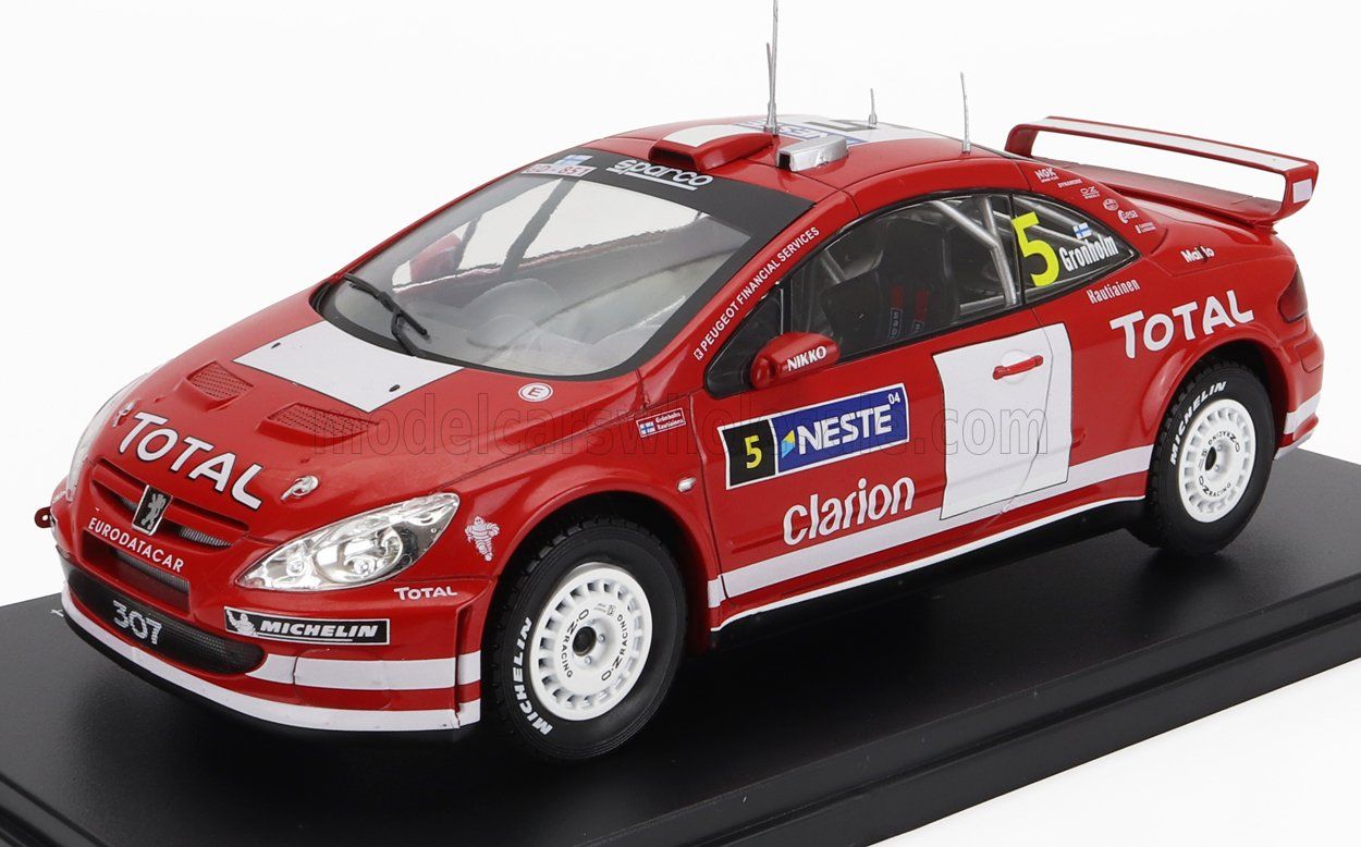 1:24 Hechette - Peugeot 307 WRC #5 Winner Rally Neste Finland 2004 M. Gronholm - T. Rautiainen