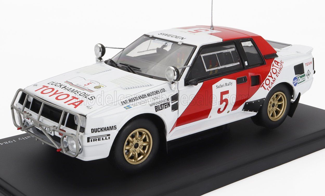 1:24 Hechette - Toyota Celica Twin Cam Turbo #5 Winner Rally Safari 1984 B. Waldegaard - H. Thorszelius