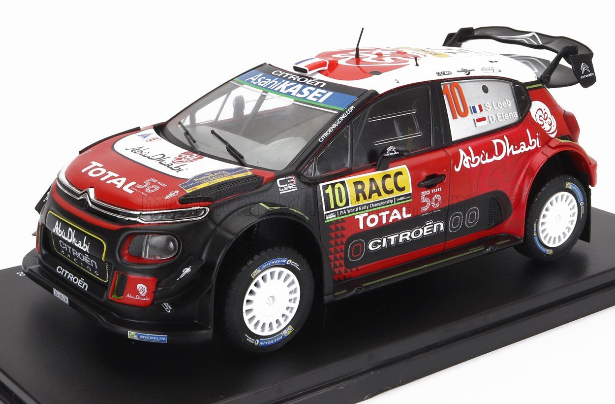 1:24 Hechette - Citroen C3 WRC Abu Dhabi #10 Winner Rally Catalunya Costa Duarada 2018 S. Leob - D. Elena