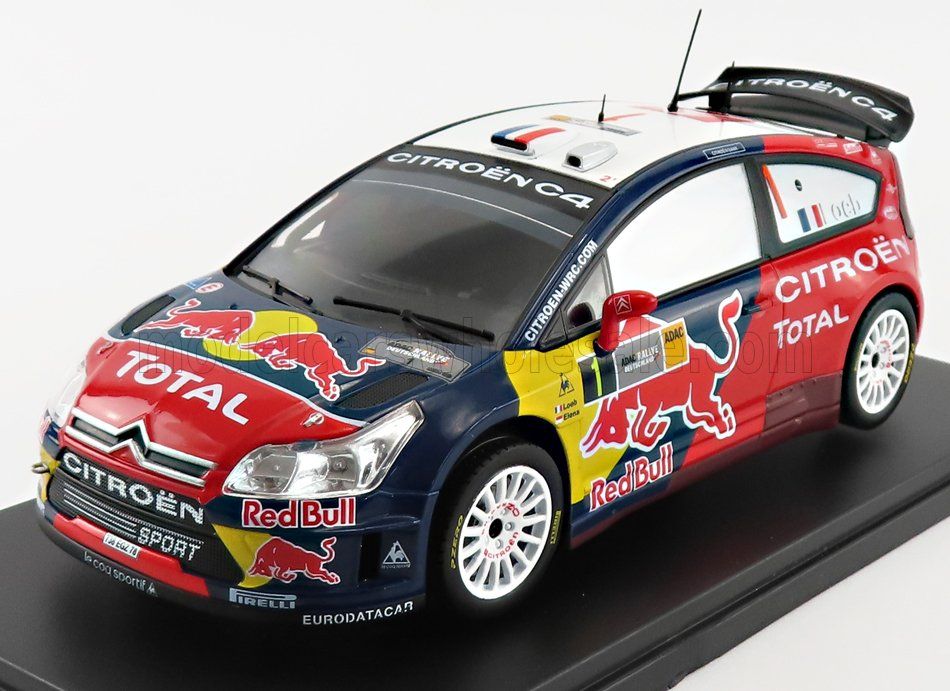 1:24 Hechette - Citroen C4 WRC Redbull Total #1 Rally Deutschland 2008 S. Loeb - D. Elena