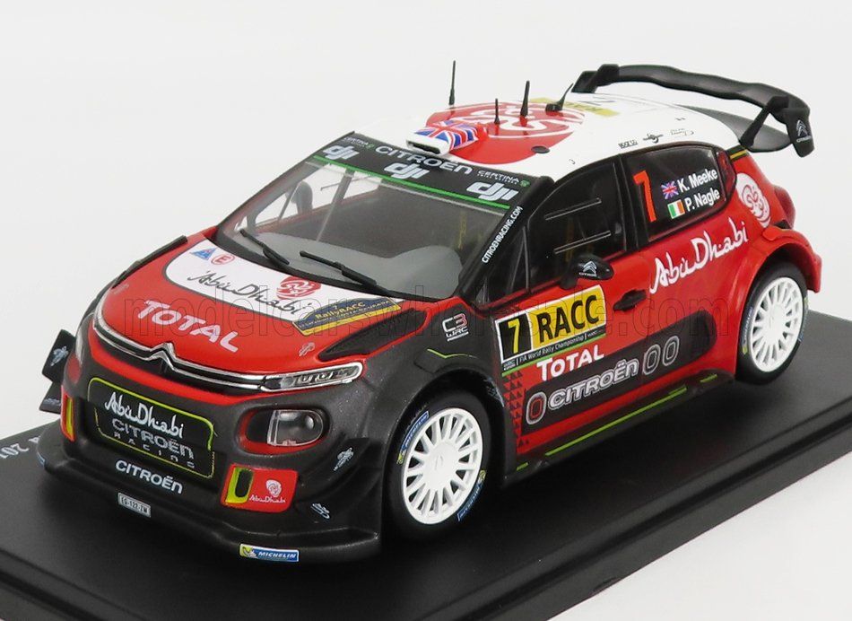 1:24 Hechette - Citroen C3 WRC Abu Dhabi #7 Rally RAC Catalunya Costa Durada 2017 M. Meeke - R. Nagle
