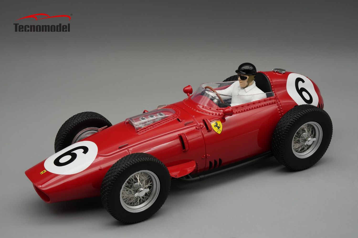 1:18 Tecnomodel - Ferrari 246/256 Dino #6 Germany Avus GP 1959 D. Gurney *With Driver Figure*
