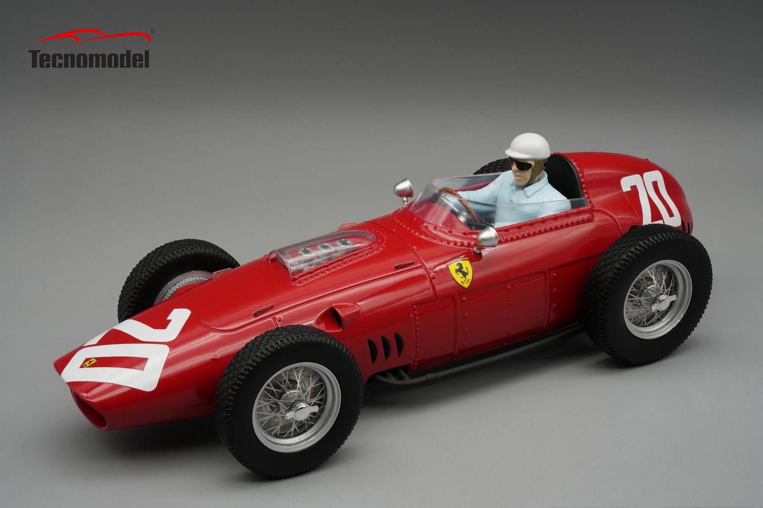 1:18 Tecnomodel - Ferrari 246/256 Dino #20 Winner Italy GP 1960 P. Hill *With Driver Figure*