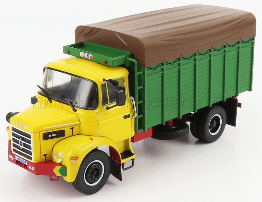1:43 Hechette - 1976 Berliet GL900 Truck Yellow Green