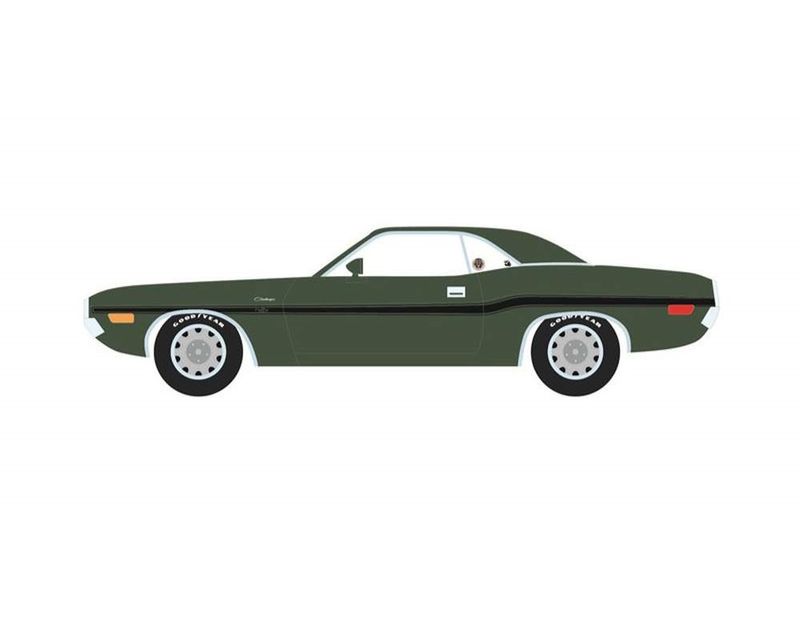 1:18 Greenlight - 1970 Dodge Challenger R/T Hardtop Hemi *Mr Norm’s*, F8 green with green top and green interior 1:18 Greenlight - 1970 Dodge Challenger R/T Hardtop Hemi *Mr Norm’s*, F8 green with green top and green interior