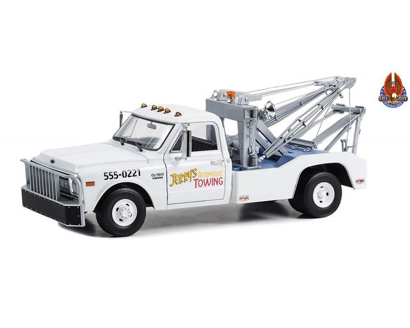 1:18 Greenlight - 1969 Chevrolet C-30 Dually Wrecker *Jerry’s Towing Fall Guy Stuntman* 1:18 Greenlight - 1969 Chevrolet C-30 Dually Wrecker *Jerry’s Towing Fall Guy Stuntman*