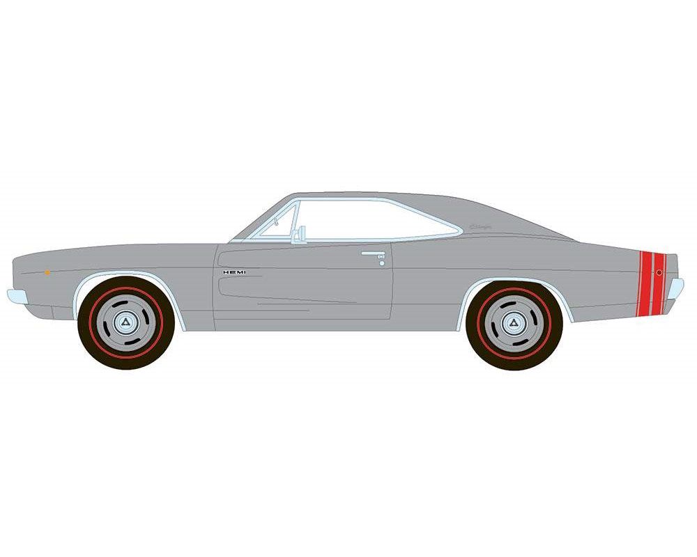 1:18 Autoworld - 1968 Dodge Charger R/T MCACN (AA1 Silver)