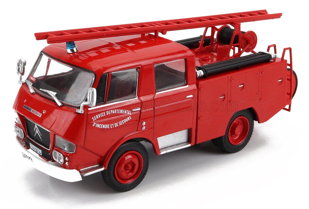 1:43 Hechette - 1969 Citroen N-Series Tanker Fire Engine