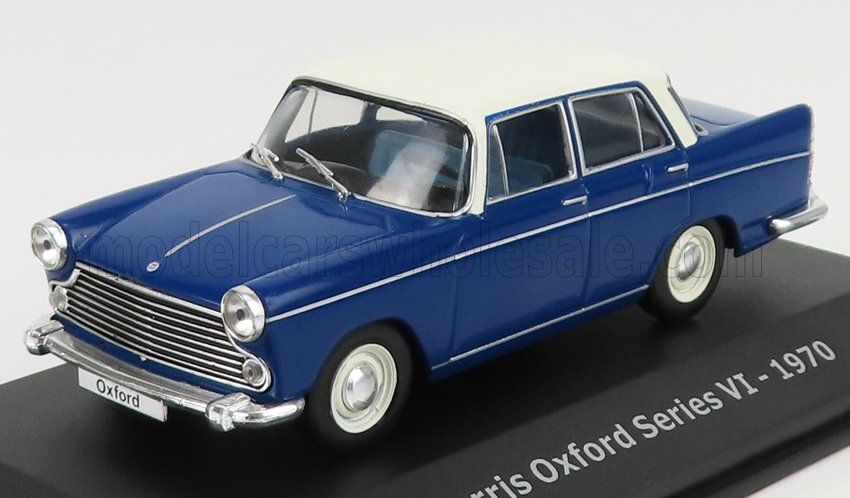 1:43 Hechette - 1970 Morris Oxford Series VI Blue White *Mit Vitrine*