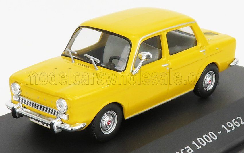 1:43 Hechette - 1962 Simca 1000 Yellow *Mit Vitrine*