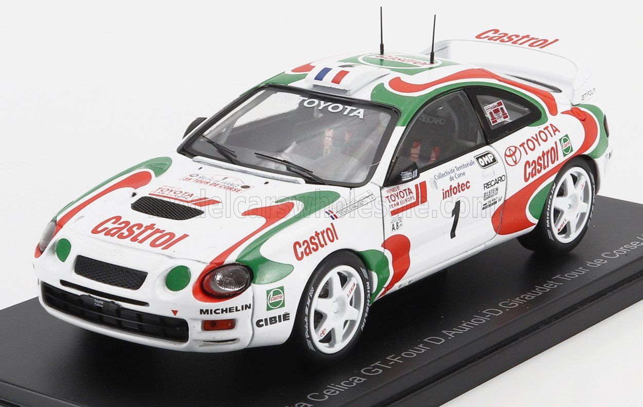 1:24 Hechette - 1995 Toyota Celica GT-Four ST205 Team Castrol #1 Winner Rally Tour De Corse 1995 D. Auriol - D. Giraudet