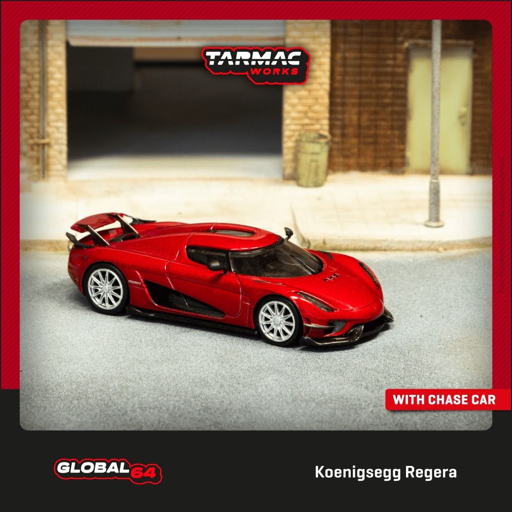 1:64 Tarmac - Koenigsegg Regera, red metallic