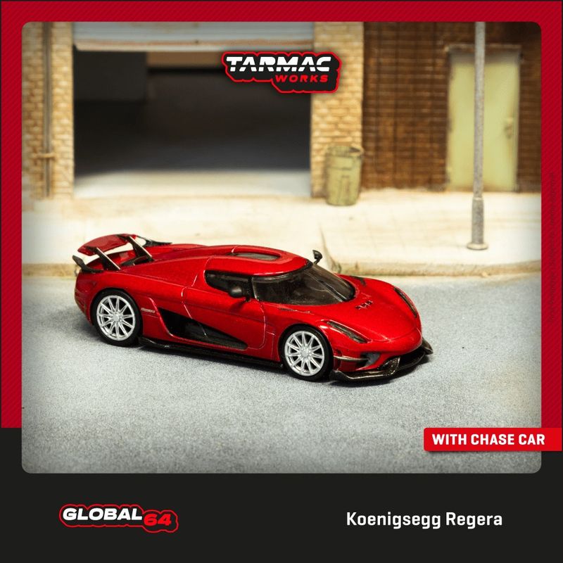 1:64 Tarmac - Koenigsegg Regera, red metallic 1:64 Tarmac - Koenigsegg Regera, red metallic