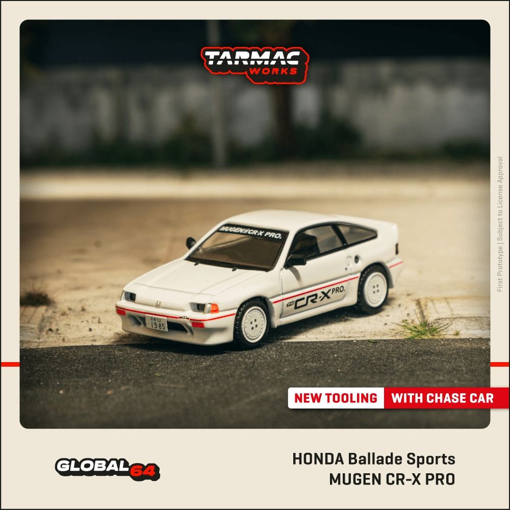 1:64 Tarmac - Honda Ballade Sports MUGEN CR-X PRO, white