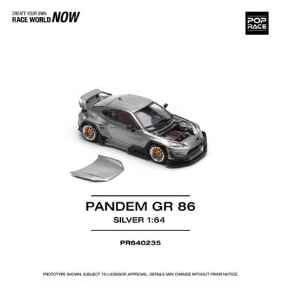 1:64 Pop Race Limited - Pandem GR86, silver